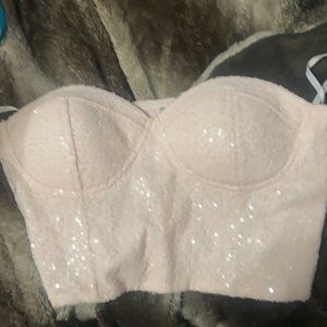 Charlotte Russe Strapless Croptop